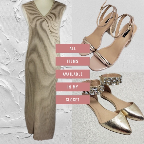 ASOS Dresses & Skirts - Asos Sleeveless Wrap Sweater Dress Split Sz 12